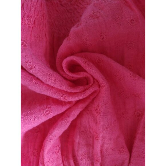 Cat & Jack Girls Pink Puff Sleeve Embroidered Blouse Size M/ 8. - Picture 5 of 8